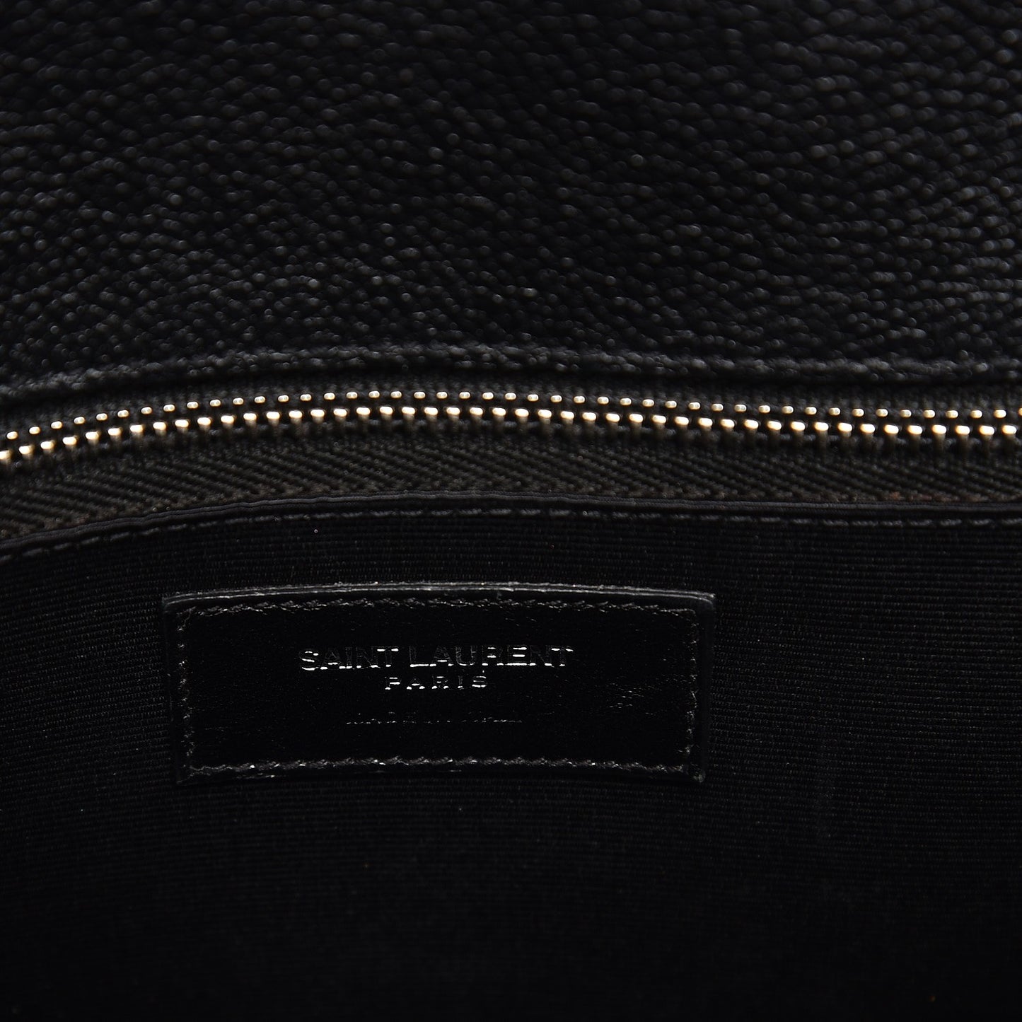 Grained Calfskin Small Sac De Jour Black
