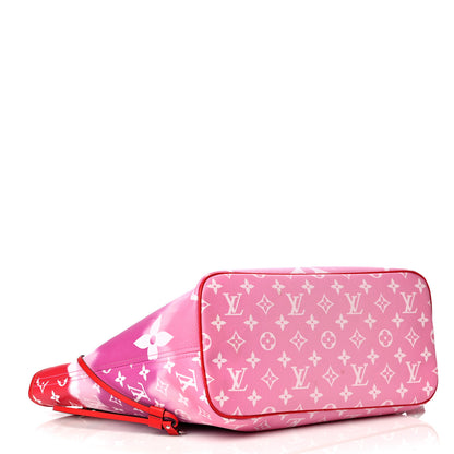 Louis Vuitton Monogram Escale Neverfull MM Rouge 4 of 9