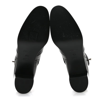 Hermes Calfskin Frenchie 50 Ankle Boots 37.5 Black 6 of 9