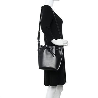Mansur Gavriel Calfskin Mini Bucket Bag Black Flamma 2 of 12