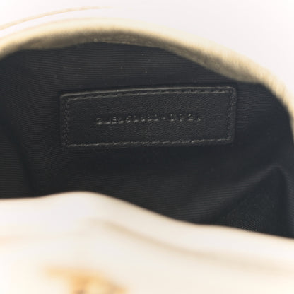 Saint Laurent Metallic Lambskin Monogram Loulou Puffer Pouch Clutch Gold 7 of 9