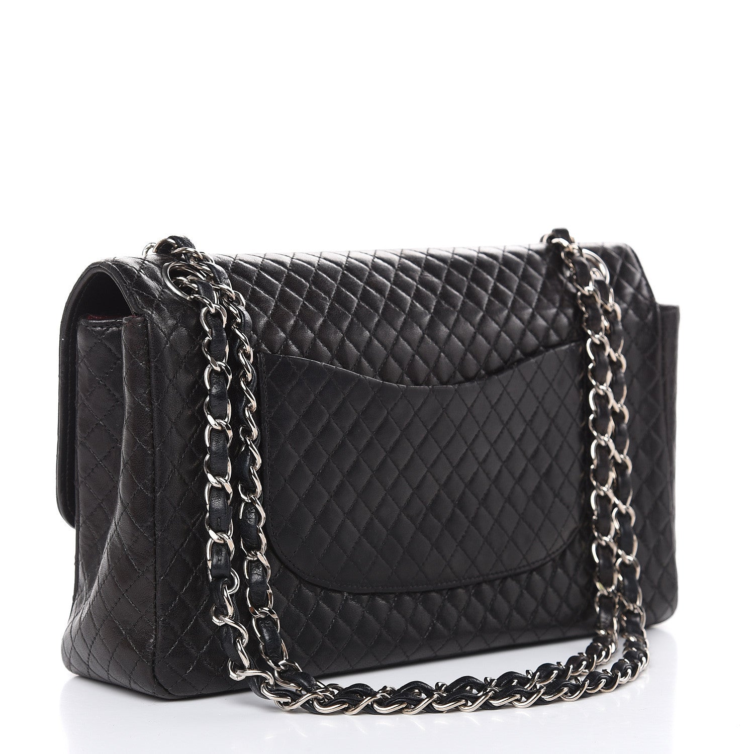 Chanel Lambskin Micro Quilted Medium Single Flap Black 3 of 16
