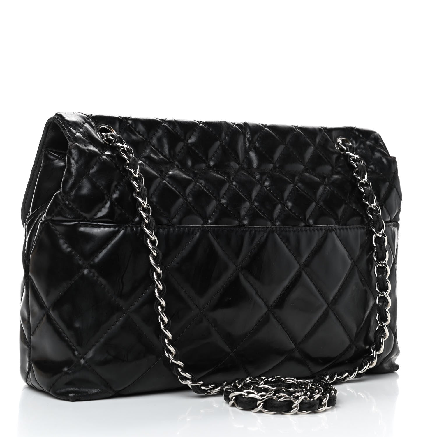 Chanel Vinyl Quilted In the Business Flap Bag Black 2 of 11