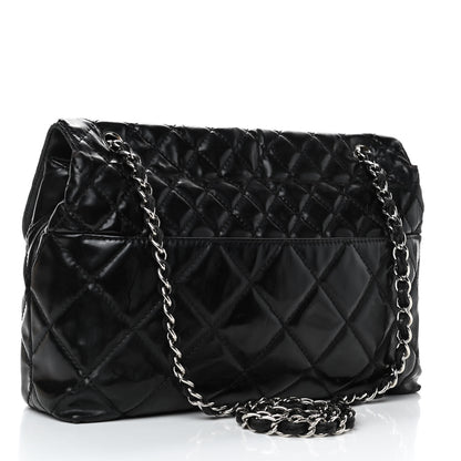 Chanel Vinyl Quilted In the Business Flap Bag Black 2 of 11