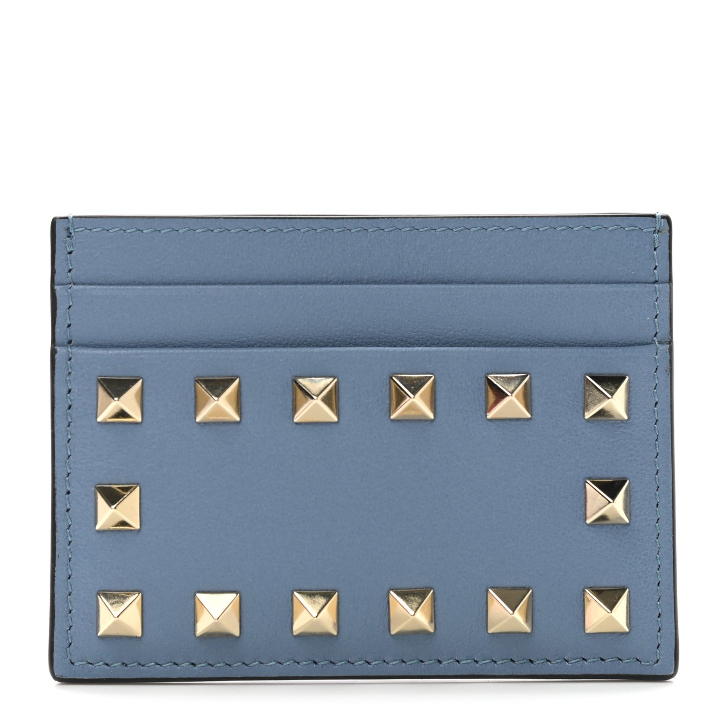 Vitello Rockstud Card Holder Niagara