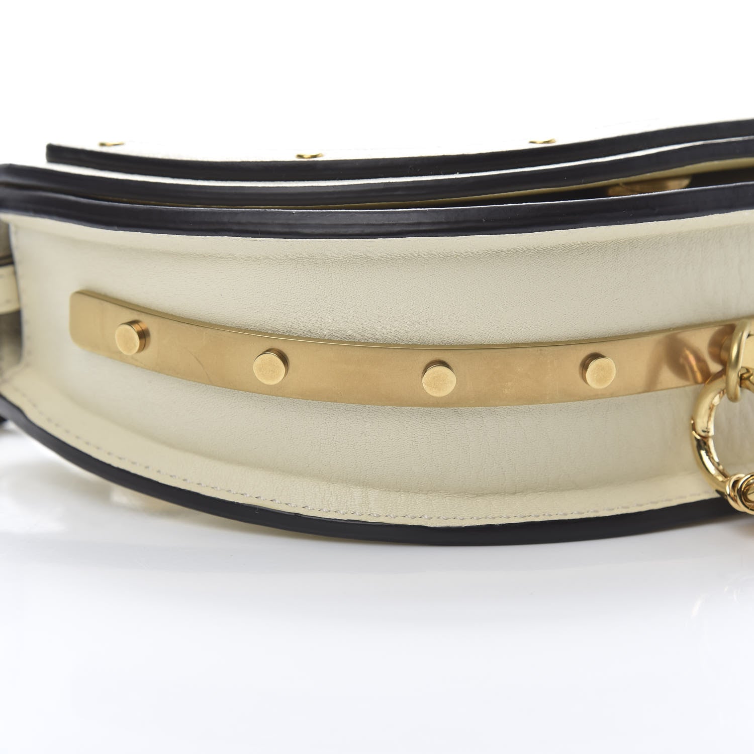 Chloe Calfskin Small Nile Bracelet Minaudiere Bag Off White 11 of 14