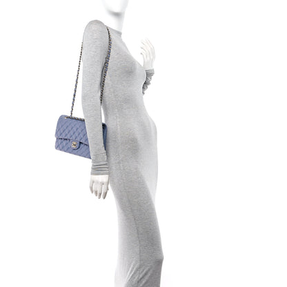 Chanel Iridescent Lambskin Quilted Medium Double Flap Light Purple 2 of 11