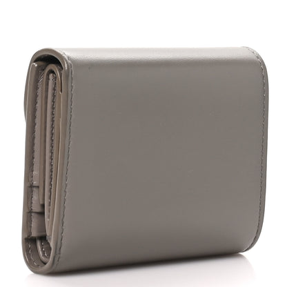Celine Shiny Smooth Lambskin Small Triomphe Wallet Pebble 3 of 7