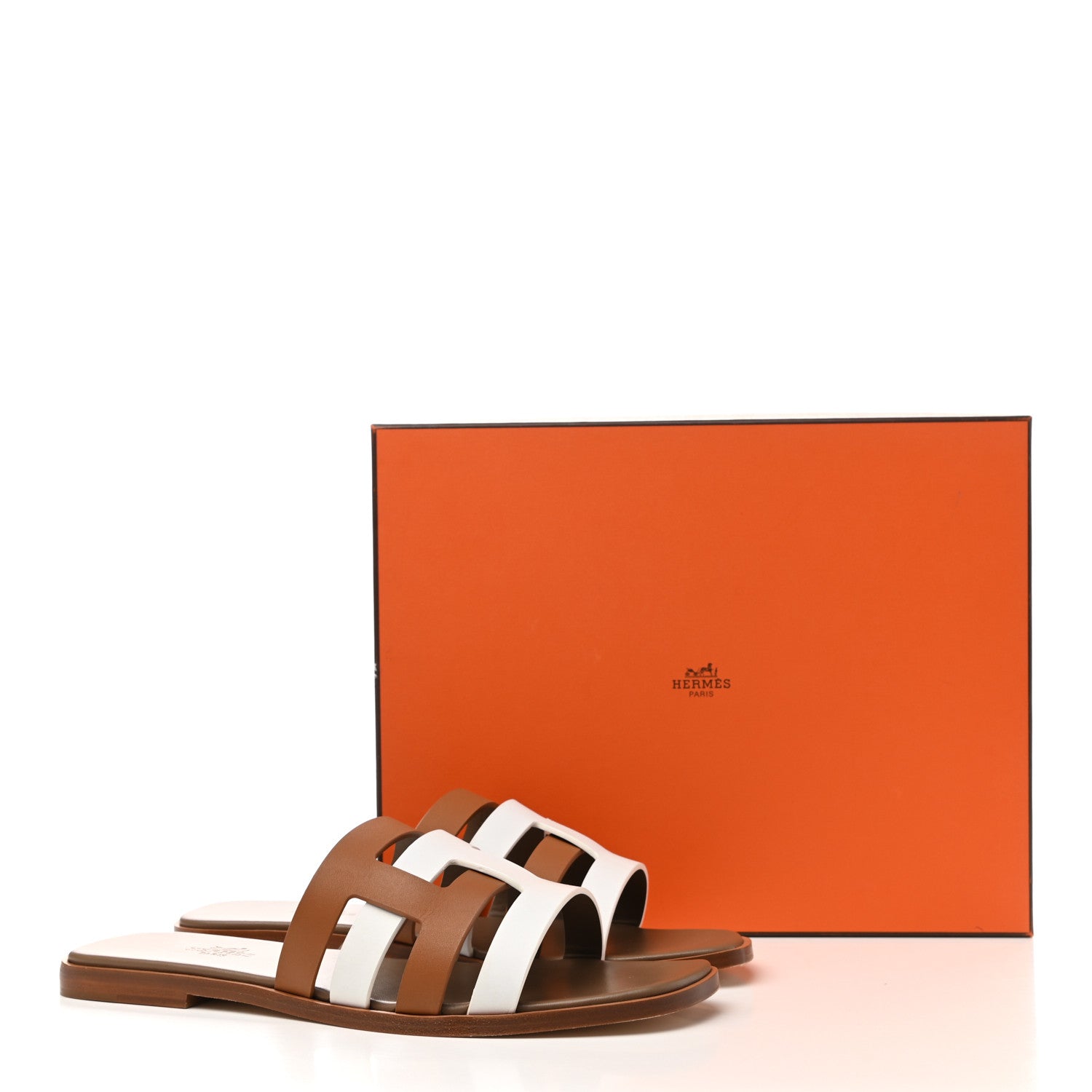 Hermes Calfskin Amore Sandals 38.5 White Naturel 9 of 9