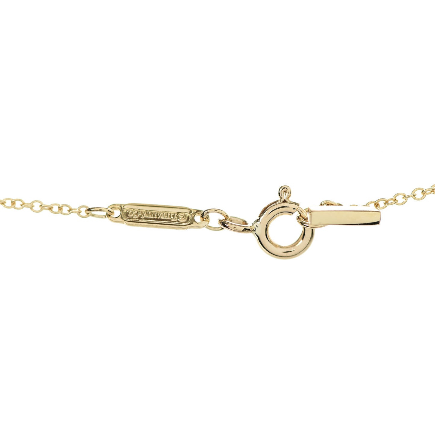 18K Yellow Gold Small T Smile Pendant Necklace