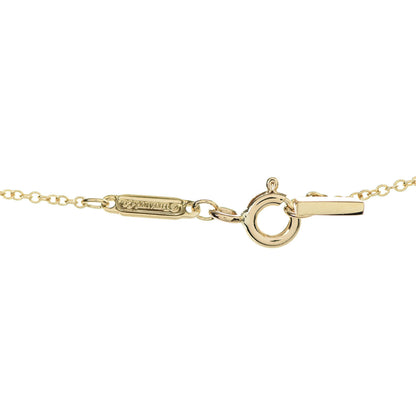 Tiffany 18K Yellow Gold Small T Smile Pendant Necklace 4 of 4