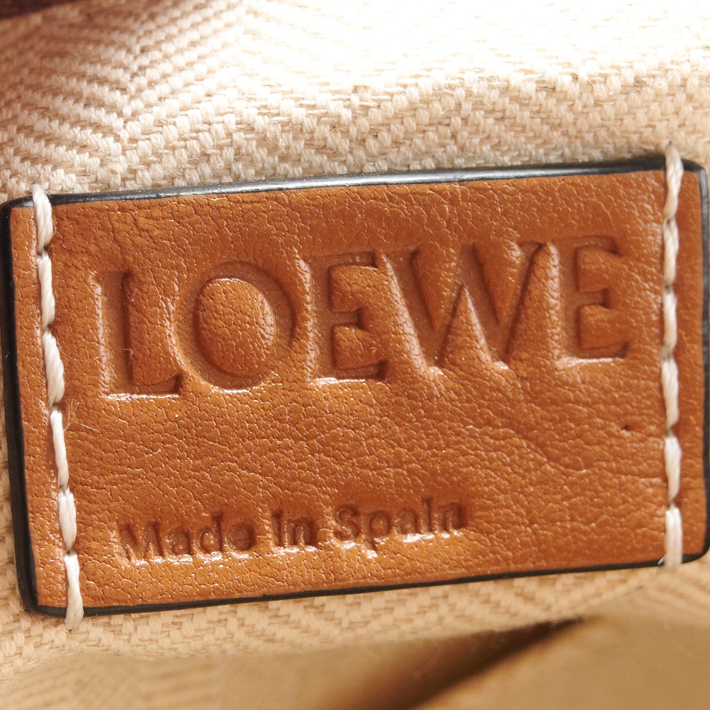 Grained Calfskin Small Puzzle Bag Tan