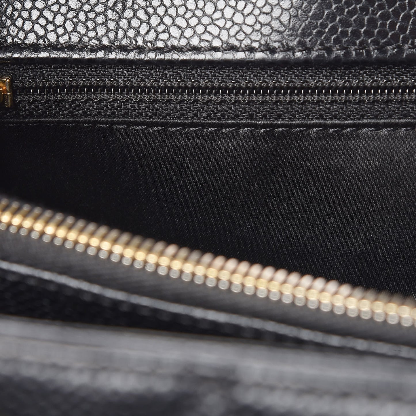 Caviar Quilted Grand Shopping Tote GST Black
