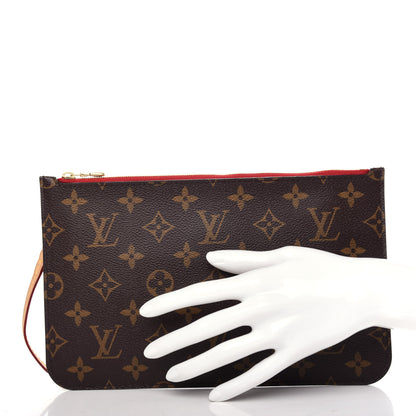 Louis Vuitton Monogram Neverfull MM GM Pochette Cherry 2 of 7