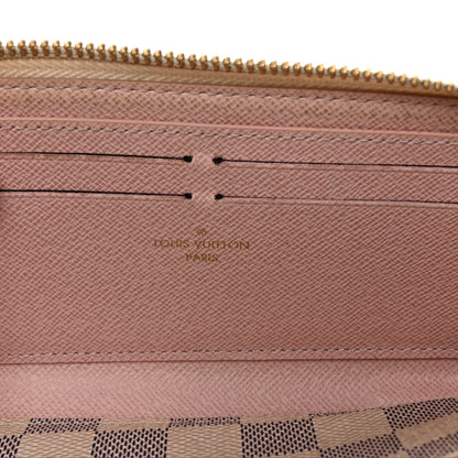 Louis Vuitton Damier Azur Clemence Wallet Rose Ballerine 6 of 7