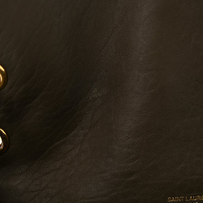 Saint Laurent Grained Lambskin Monogram Medium Niki Chain Satchel Light Musk 11 of 14