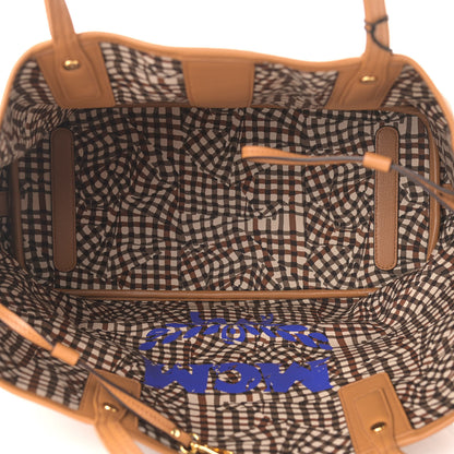 MCM Visetos Medium Liz Reversible Shopper Tote Cognac 9 of 14