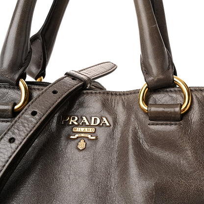 Prada Vitello Shine Tote Bambu 7 of 9