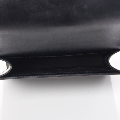 Saint Laurent Grain De Poudre Classic Monogram Kate Clutch Black 7 of 8