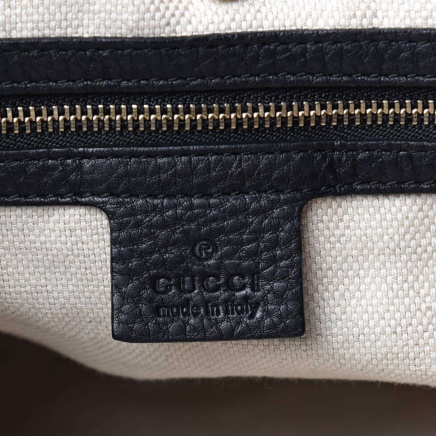 Gucci Pebbled Calfskin Medium Soho Chain Shoulder Bag Black 6 of 9