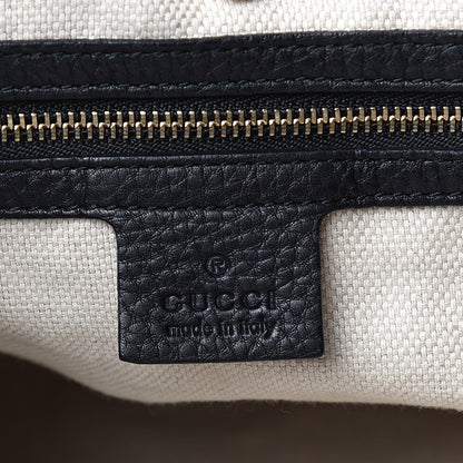 Gucci Pebbled Calfskin Medium Soho Chain Shoulder Bag Black 6 of 9