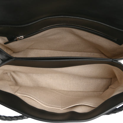Bottega Veneta Calfskin Intrecciato Medium Andiamo Messenger Bag Black 5 of 11