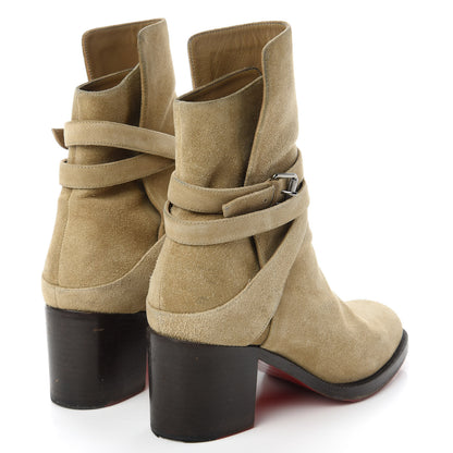 Christian Louboutin Suede Karistrap 70 Ankle Boots 37 Camel 4 of 7
