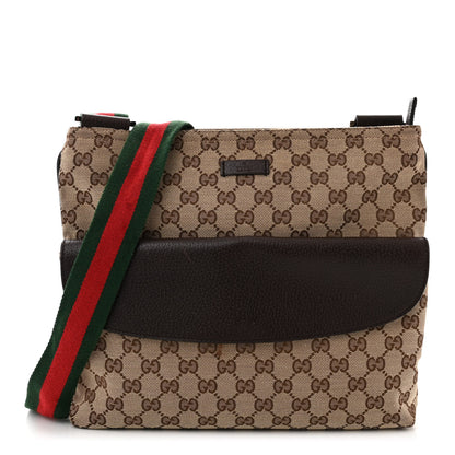 Gucci Monogram Signature Web Small Messenger Brown 1 of 11