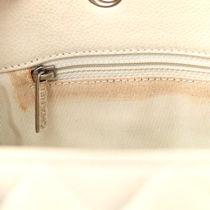 Chanel Caviar Quilted Grand Shopping Tote GST White 8 of 10