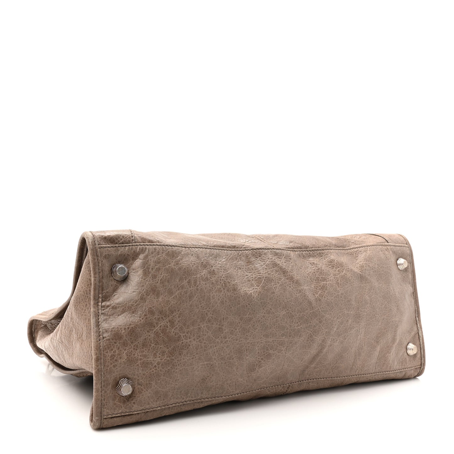 Agneau Giant 12 Silver Hardware Work Gris Poivre