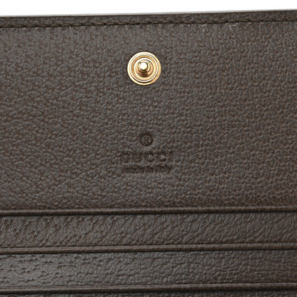 Gucci GG Supreme Monogram Web Ophidia Card Case Beige New Acero 6 of 9