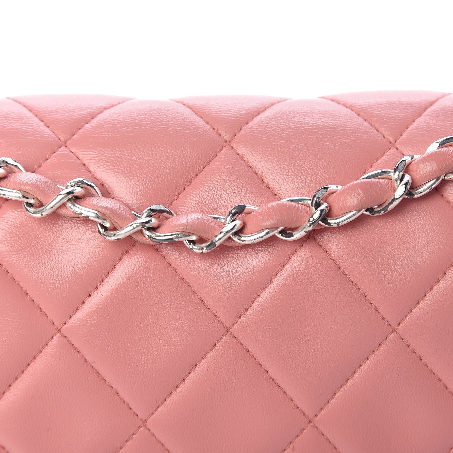 Chanel Lambskin Quilted Small Single Flap Pink 9 of 21