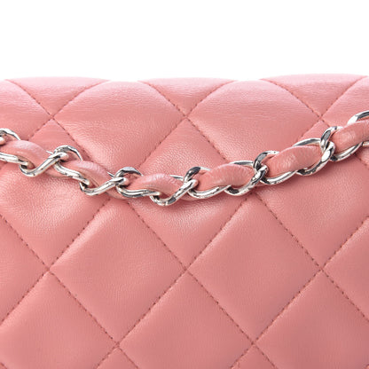Chanel Lambskin Quilted Small Single Flap Pink 9 of 21