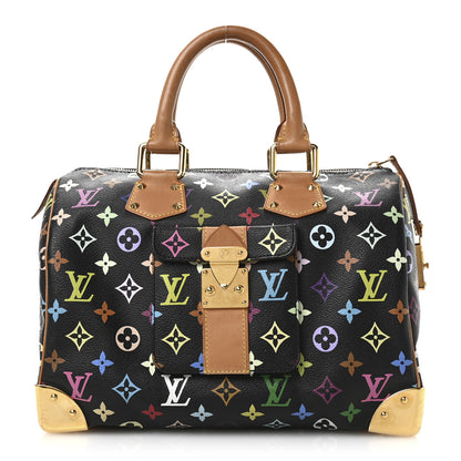 Louis Vuitton Monogram Multicolor Speedy 30 Black 1 of 10