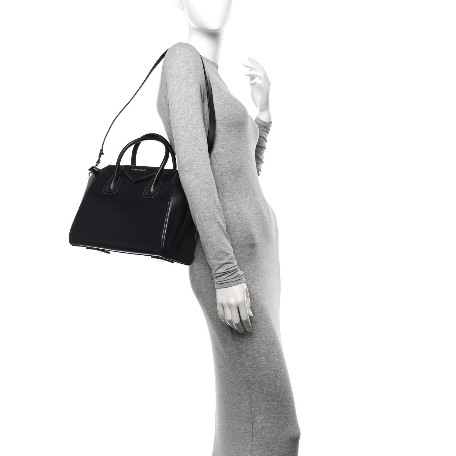 Givenchy Shiny Lord Calfskin Small Antigona Black 2 of 12