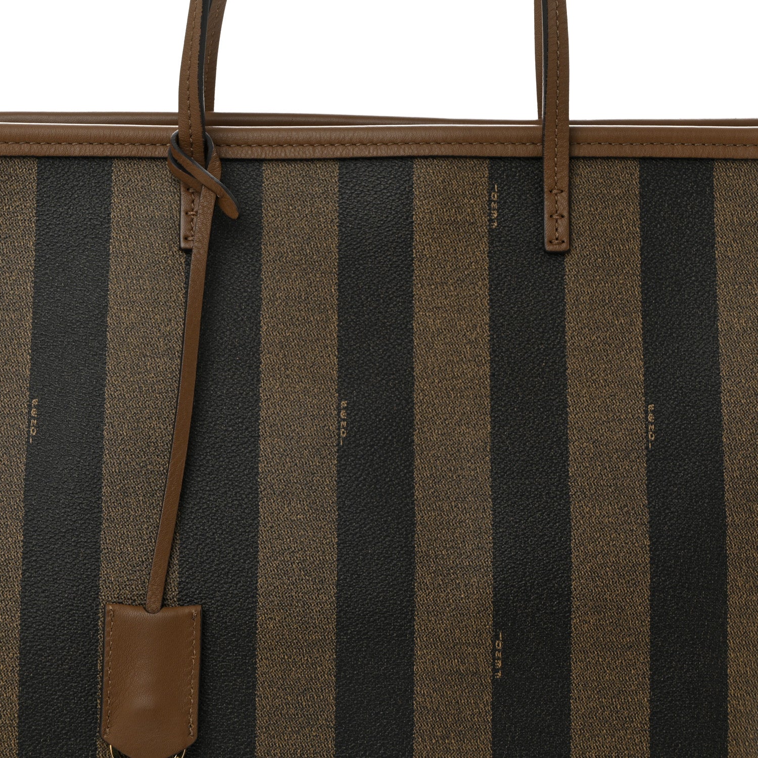 Fendi Pequin Spalmati Medium Roll Tote Tobacco Foresta 8 of 10