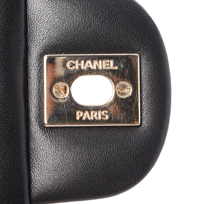 Chanel Lambskin Chevron Quilted Mini Square Flap Black 8 of 8