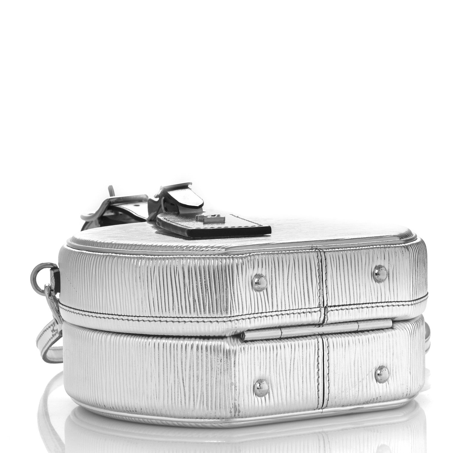 Louis Vuitton Metallic Epi Petite Boite Chapeau Silver 4 of 8