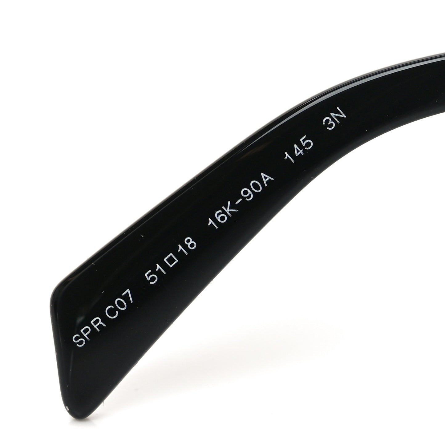 Acetate Square Sunglasses SPR C07 Black