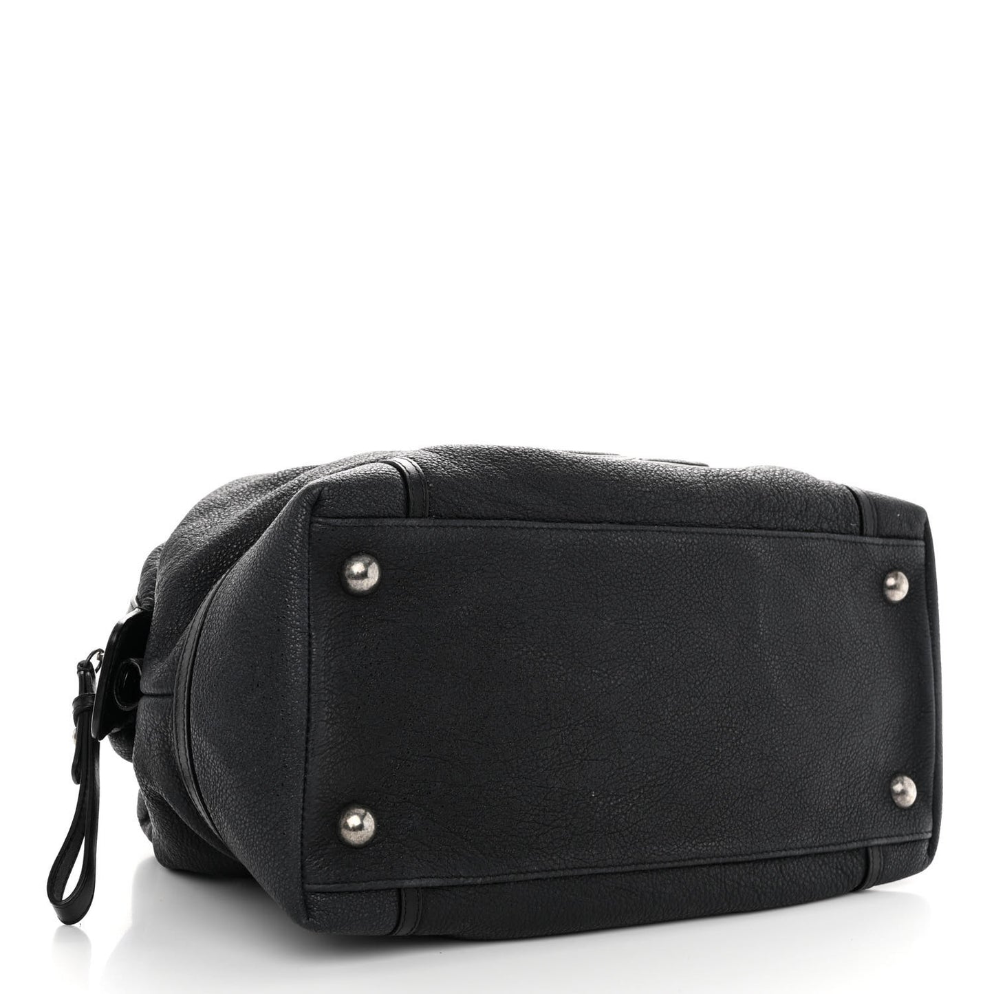 Washed Calfskin Tote Black