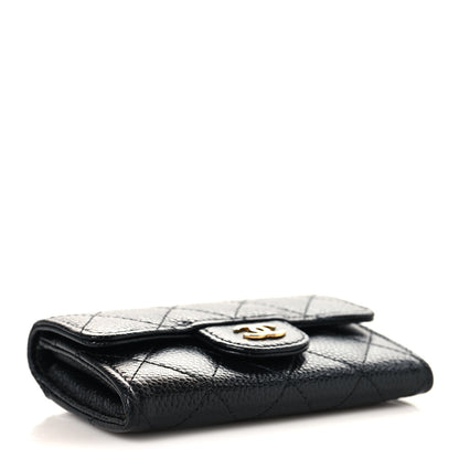 Chanel Caviar Quilted Flap Card Holder Wallet Black 4 of 9