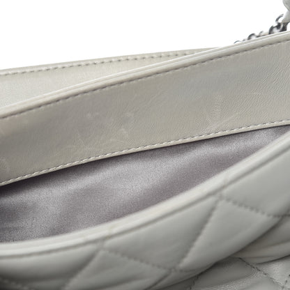 Chanel Lambskin Quilted 3 Large Flap Grey 8 of 16