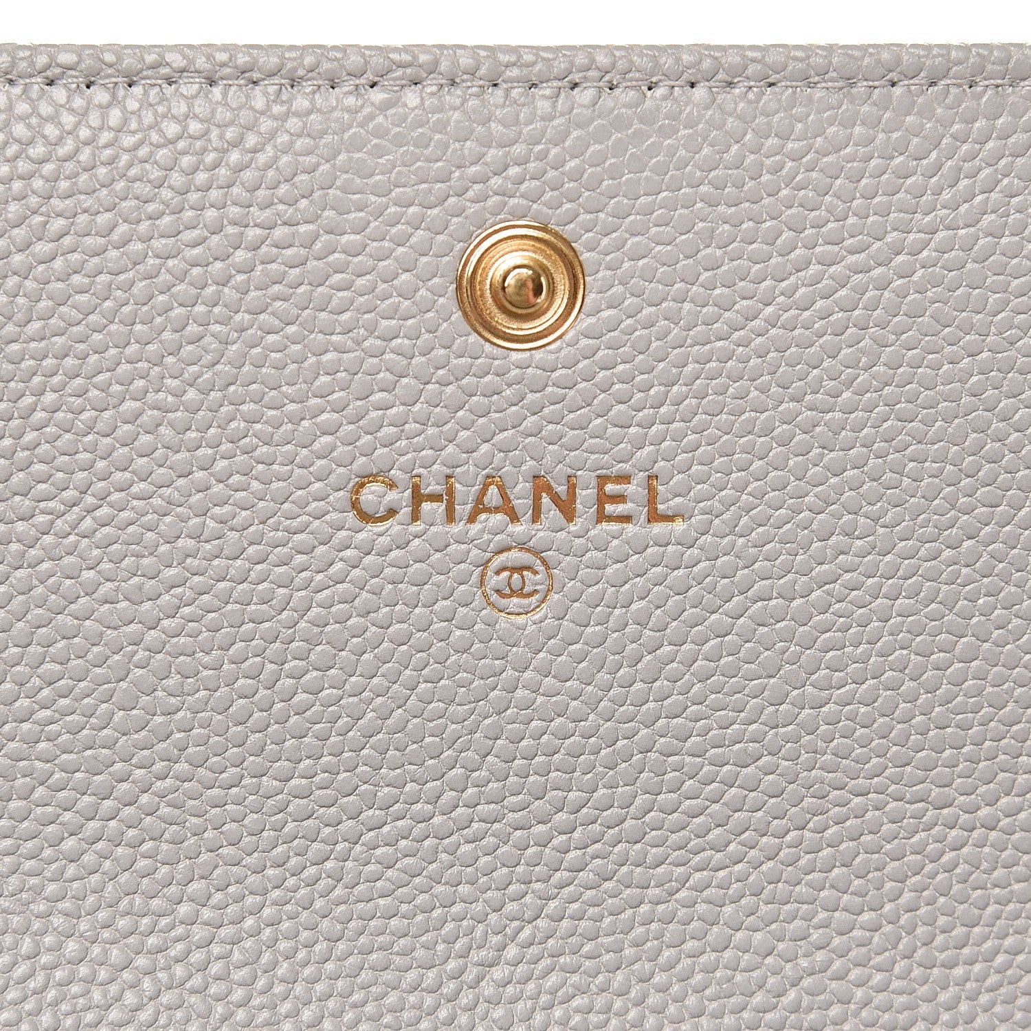 Chanel Caviar Quilted Boy Flap Wallet Grey 6 of 9