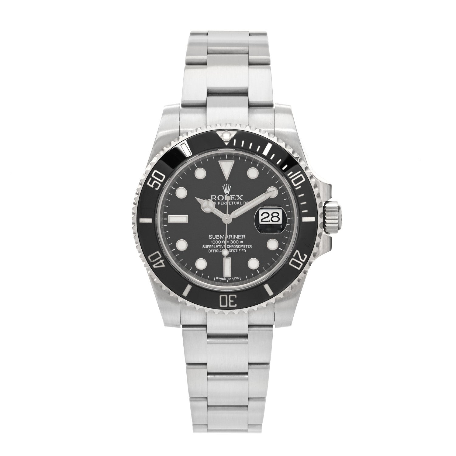 Rolex Stainless Steel 40mm Oyster Perpetual Submariner Date Watch Black 116610LN 1 of 5