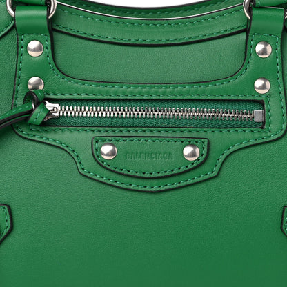 Balenciaga Smooth Calfskin Neo Classic Silver Hardware Mini City Grass Green 8 of 10