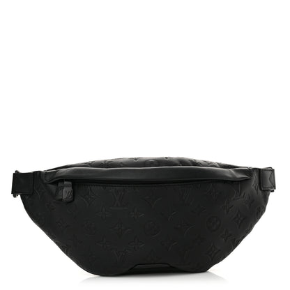 Louis Vuitton Calfskin Monogram Shadow Discovery Bumbag Black 1 of 9