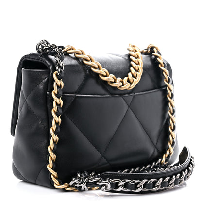 Chanel Lambskin Quilted Medium Chanel 19 Flap Black 3 of 11