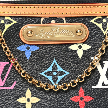 Louis Vuitton Monogram Multicolor Pochette Milla MM Black 6 of 8
