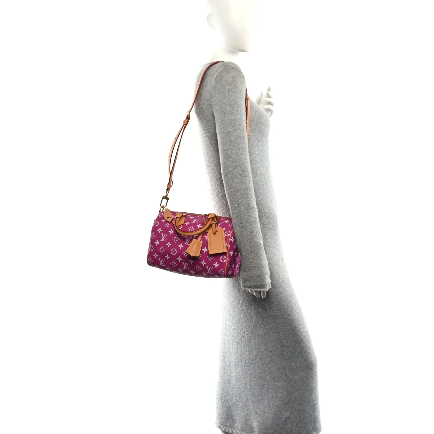 Louis Vuitton Calfskin Monogram Speedy P9 Bandouliere 25 Agate 2 of 13