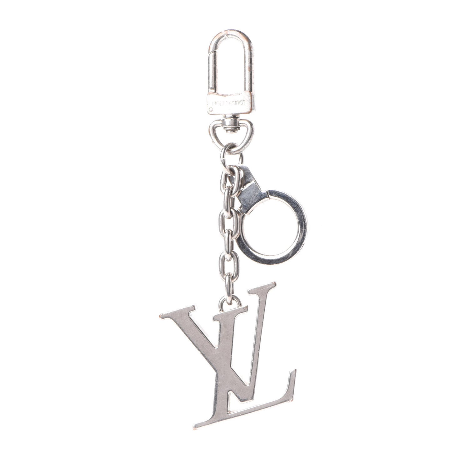 LV Initials Key Holder Silver